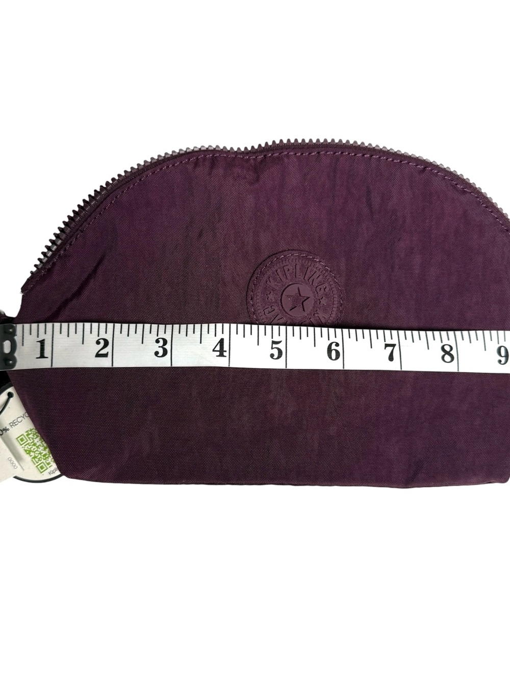Kipling Plum Purple Half-Moon Cosmetic Pouch - Picture 4 of 7